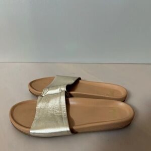 Beek Gallito Gold Slide Women's Size 11